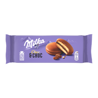 Milka Ciastka biszkoptowe z nadz.kakaowym w czekoladzie 150g