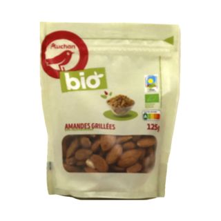 Almendra Tostada Sin Sal Auchan Bio 125G