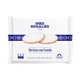 INES ROSALES Tortitas Nevadas Con Canela 4Ud, 120G