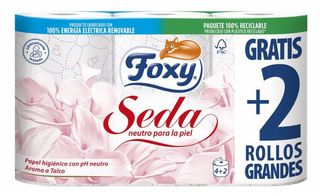 Papel Higienico Seda Foxy 4+2 Rollos