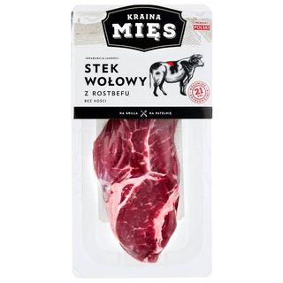 Kraina Mięs Stek wołowy z rostbefu bez kości ok. 600 g
