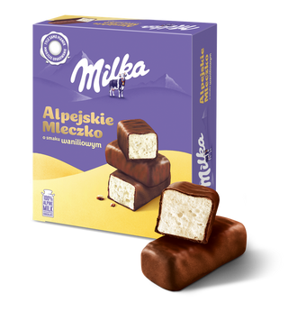 Milka Alpejskie Mleczko Waniliowe 330G