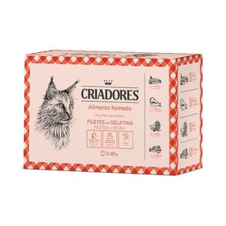 Criadores Carne Y Pescado En Gelatina Sobre Para Gatos – Multipack 12 1.02Kg