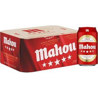 Cerveza Mahou 5 Estrellas, Pack Lata 12X33 Cl
