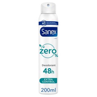 Desodorante Spray Zero % Extra Control Protección 48h - Sanex - 200 ml 8718951246799