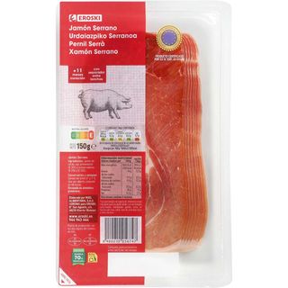 Jamón Serrano Eroski 150G