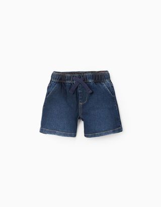 Calções de Ganga com Cordão 'Comfort Denim' para Bebé Menino - Tamanho 18/24M AZUL ESCURO
