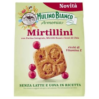 Mulino Bianco Armonia Mirtillini Biscotti Farina Integrale Mirtilli Rossi Senza Latte E Uova 270G - 160061