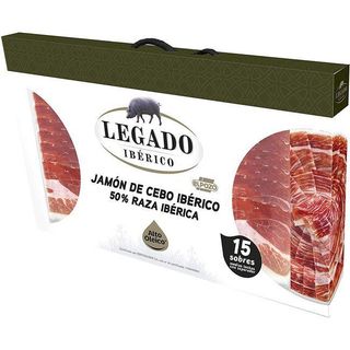 Estuche Jamón Cebo 50% Raza Ibérica Legado Pack 15X50 Gr. (23715485)