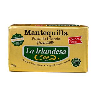 La Irlandesa mantequilla con sal paquete 250 g