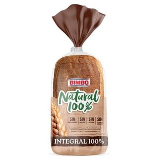 Pan Molde Bimbo Natural Integral 100% 460 G