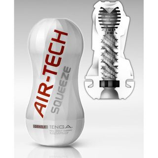 masturbator air tech squeeze gentle - miękki wkład z lekko prążkowaną strukturą