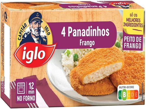 PANADINHOS FRANGO IGLO:4 UN. 200G