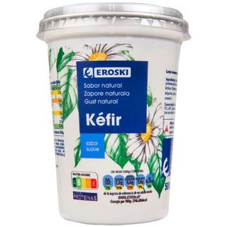 Kéfir Natural Cuchara Eroski, Tarrina 500 Gr. (23633118)