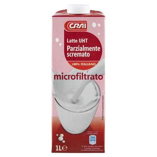 Crai Latte UHT Parzialmente scremato microfiltrato 1 L