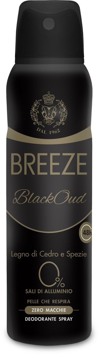 BREEZE DEODORANTE MEN BLACK OUD SPRAY 150ML   MIN39530