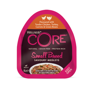 Wellness Core Small Breed Grain Free Pollo Y Pavo Tarrina Para Perros 0.085Kg