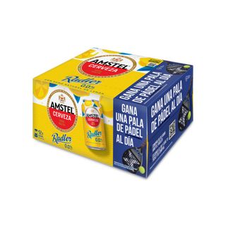 Cerveza Amstel Radler 0,0 Lata Pack 12x33 Cl.