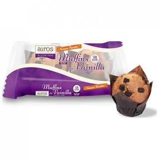 Muffin De Vainilla Con Choco Chips Sin Gluten Airos 2x85 Gr.