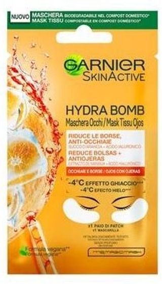 GARNIER HYDRA BOMB MASCHERA OCCHI IN TESSUTO ARANCIA & ACIDO IALURONICO   GAR4741