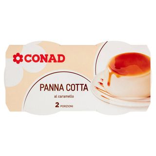CONAD Panna Cotta al caramello 2 x 120 g - 8003170044128