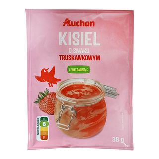 Auchan - Kisiel o smaku truskawkowym - 38 g