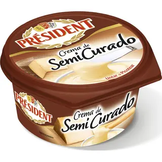 Crema De Queso Semicurado, Tarrina 125 G