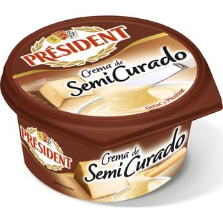 Crema de Queso Semicurado, Tarrina 125 g