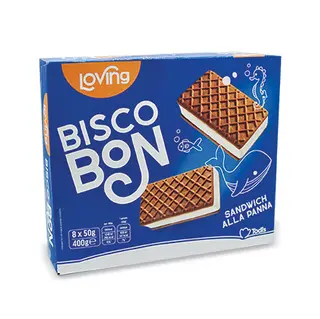 8 Biscotti Sandwich alla panna