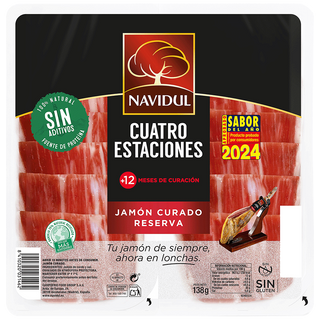 Jamon Curado Reserva Cuatro Estaciones Navidul 69 G. Pack 2