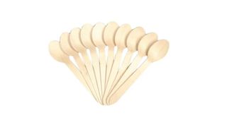 Actuel - Jednorazowe łyżki drewniane - 10 sztuk