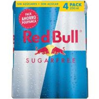 Bebida Energética Sugar Free Red Bull Pack 4X25 Cl. (14185466)