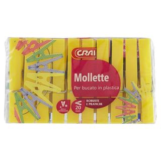 Mollette Bucato Crai Plastica X20