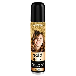 Venita Złoty - Lakier do włosów z brokatem 75 ml