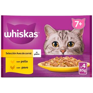 Comida Gato Ave Whiskas 4X85G