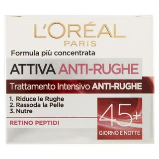 L'Oréal Paris Attiva Anti-Rughe Crema Viso 45+, Trattamento Intensivo Anti-Rughe, 50 Ml - 575886