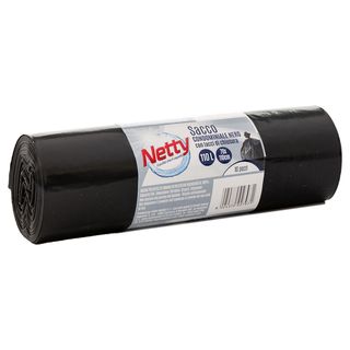 Netty - Sacchi neri per condominio 70x110, 110 lt, 10 pezzi