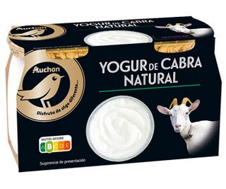 Yogur Natural de Leche de Cabra Alcampo Gourmet 2 X 115 G.