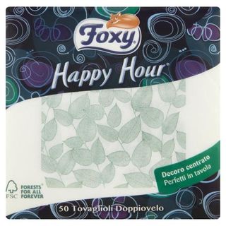 Foxy Happy Hour Tovaglioli Doppiovelo 50 Pz - 745864