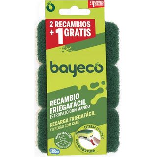 Recambio Verde Para Estropajo Con Mango Bayeco, Pack 2 Unid.