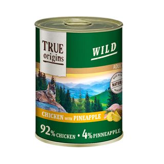 True Origins Wild Adult Pollo Y Piña Lata Para Perros 0.4Kg