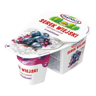 Piątnica Serek wiejski z jagodami 150 g