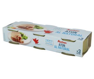 Atun Al Natural Auchan 56X3 G