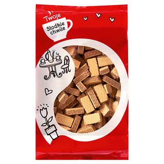Słodka Chwila Wafelki z nadzieniem kakowym, 500/600 g