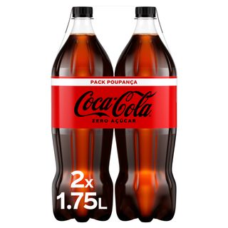 Coca-Cola Refrigerante com Gás Zero Açúcar Pack 2 garrafa 1,75 L - 18610202188