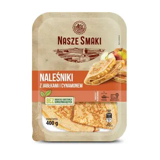 Nasze Smaki Naleśniki z jabłkami i cynamonem 400 g