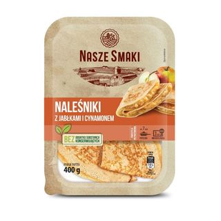 Nasze Smaki Naleśniki z jabłkami i cynamonem 400 g