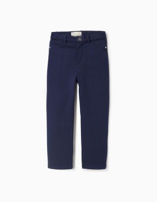 Jeggings Cardadas para Menina 'Skinny' - Tamanho 7/8 AZUL ESCURO
