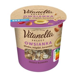Vitanella Select Owsianka śliwka migdał żurawina, 70 g
