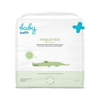 Baby Cambiador Pañales Desechable 15 Un Wells 100975